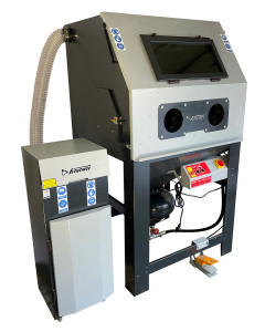 Sandblåsekabinett med trykklokke, 1200 l.