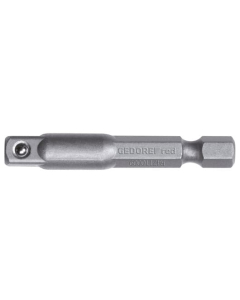 Gedore pipeadapter 1/4" - firkantdrev til sekskant