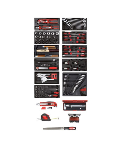 Gedore verktøysett i skummoduler, 166 deler