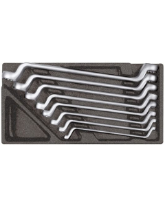 Gedore doble ringnøkler i skuminnlegg, 8 stk