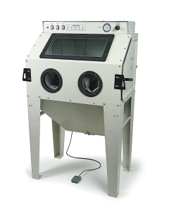 Sandblåsekabinett med avsug, 350 l.