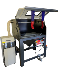 Sandblåsekabinett, 900 l. for verkstedbruk