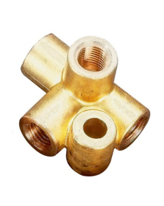 T-stykke til bremserør, 4-veis 3/8-24 UNF