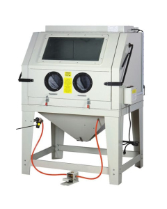 Sandblåsekabinett med avsug, 990 l.