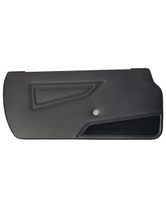 FIAT 124 SPIDER DØRPANELSETT MED TEPPE SORT 2 STK TYPE 1 1979 - 1982