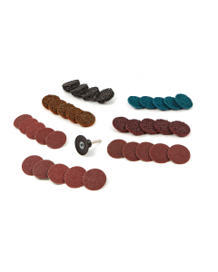 Slipe- og polersett med Roloc-innfesting