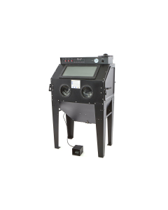 Sandblåsekabinett med avsug, 350 l. Matt sort