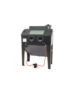 Sandblåsekabinett m/avsug, 420l. Matt sort