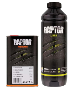 Raptor Bedliner/lasteplanbeskyttelse  - 1 liter