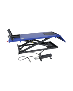 MC-løftebord, lufthydraulisk 675 kg, blå/sort