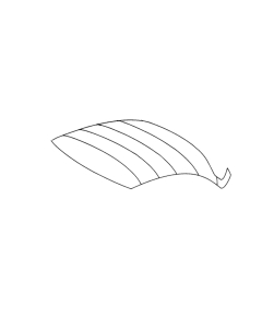 Porsche 356 ABC COUPE HEADLINER PERFORERT SORT