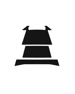 Porsche 356 ABC COUPE HEADLINER PERFORERT MED SOLTAK SORT