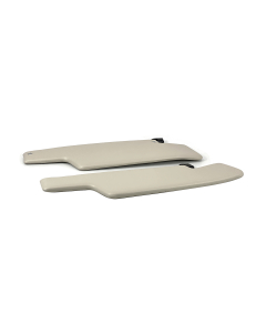 PORSCHE 914 SUNVISOR CREAM MED 3 STK BRAKETER