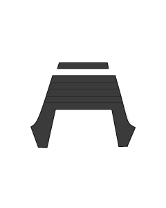 PORSCHE 911- 964 COUPE HEADLINER SVART UTEN SOLTAK 1963 - 1989 / 2.0 - 3.3