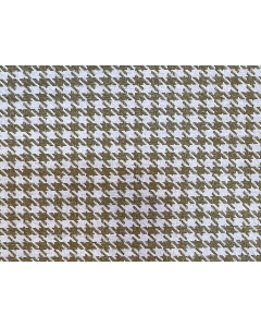 PORSCHE 911 PEPITA STOFF BRUN HVIT 100 cm X 140 cm