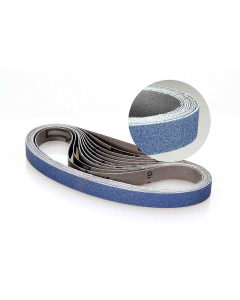Slipebånd i industrikvalitet 13x457mm. 10 pk. 