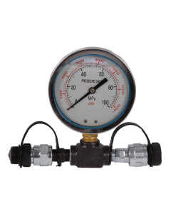 MAMMUTH manometer for hydraulikk, m/fittings