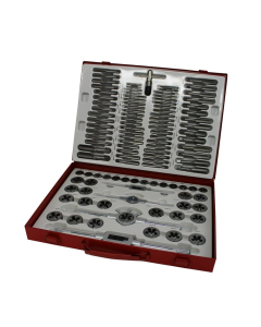 Gjengesett tommer og mm., 110 deler