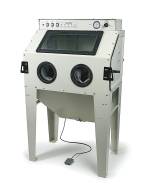 Sandblåsekabinett med avsug, 350 l.