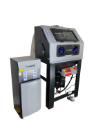 Sandblåsekabinett med trykklokke, 350 l.