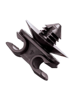 Dobbel klips for 3/16" bremserør, 5-pakk