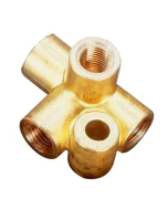 T-stykke til bremserør, 4-veis 3/8-24 UNF