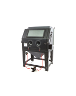 Sandblåsekabinett med avsug, 990 l. sort