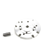 Adapterplate for montering av dreiechuck på rundmatingsbord
