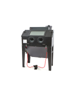 Sandblåsekabinett m/avsug, 420l. Matt sort