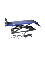 MC-løftebord, lufthydraulisk 675 kg, blå/sort