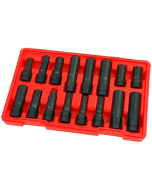 Pipesett for låsebolter, 16 deler